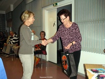 Ritva ahkerana järjestää arpajaisia 2010.