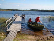 Opiskelun välissä nautittiin luonnosta.