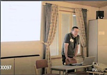 Mauri Hjelt 
Turvallisuudesta kertomassa  kuva PV 