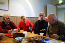 Vuoden 2015 ensimmäisen kerhon aloituskahvilla.