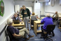 Vierihoitoa kerhossa 24.9.2015